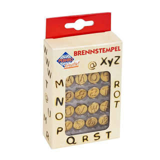Набор штампов для выжигания 16 шт, буквы M-Z