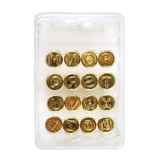 Набор штампов для выжигания 16 шт, буквы M-Z 3