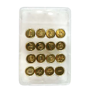 Набор штампов для выжигания 16 шт, цифры 3