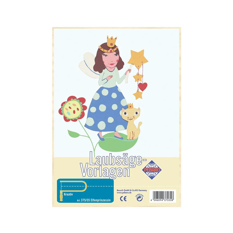 Заготовка из фанеры 'Принцесса эльфов' для выпиливания лобзиком