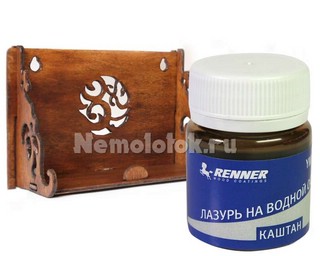 Лазурь Каштан Renner, 40 мл, RY M349/Т 30