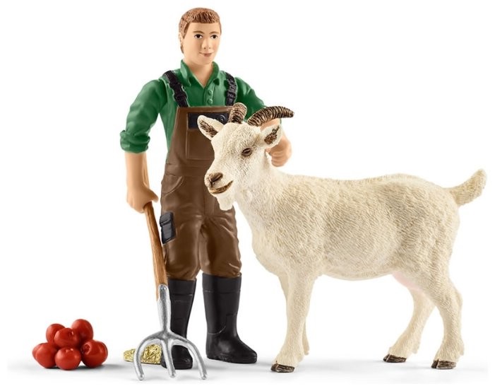 Schleich Игровой набор Фермер с козлом 42375