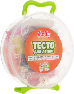 Масса для лепки Molly 12 цветов 1