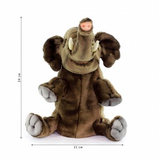 Мягкая игрушка на руку Слон, 24 см, Hansa 7