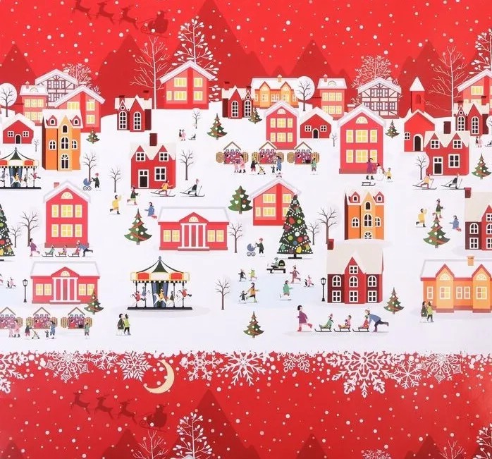 Бумага упаковочная глянцевая 