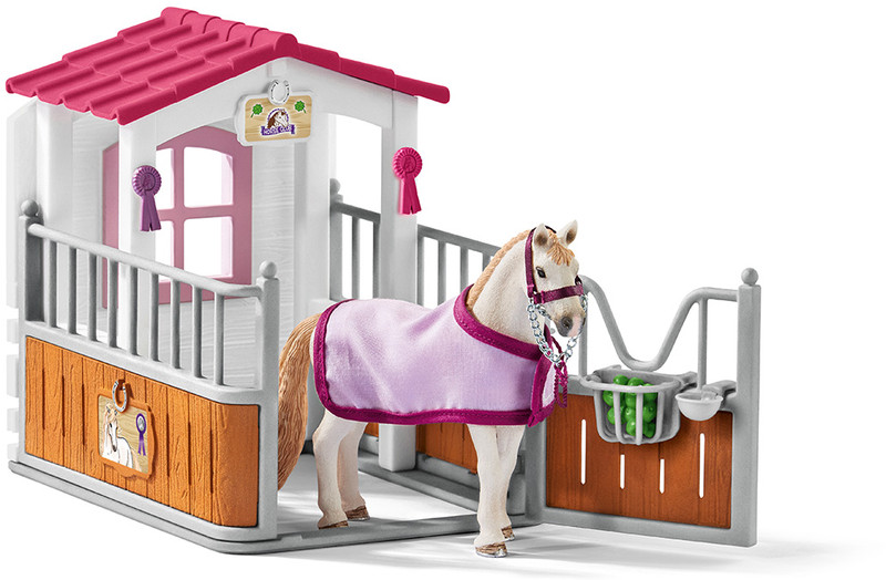 Schleich Игровой набор Стойло с кобылой Лузитанской породы 42368