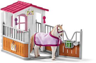 Schleich Игровой набор Стойло с кобылой Лузитанской породы 42368 1