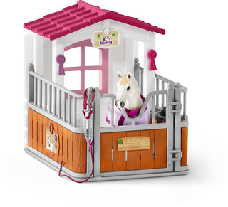 Schleich Игровой набор Стойло с кобылой Лузитанской породы 42368 2