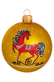 Шар 'Зодиак' (Лошадь) в ассортименте, 7.5 см, стекло, артикул...