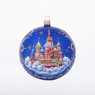 Шар 'Покровский Храм' стекло, 11.5 см, артикул С1769