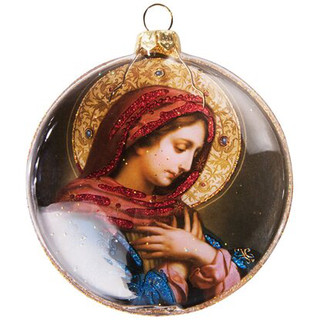 Медальон 'Дева Мария' стекло, 8 см, ErichKrause 1