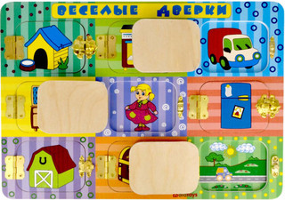 Бизиборд Alatoys 'Веселые дверки' 2