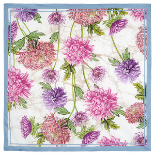 Павловопосадский платок белый 100% хлопок 115-115, артикул 10603-1 2