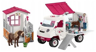 Schleich Игровой набор Визит ветеринара в центр верховой езды 42381 2