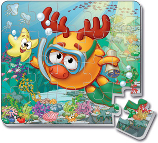 Vladi Toys Мягкие магнитные пазлы в стакане Смешарики Лосяш 1