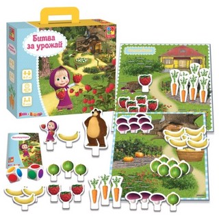 Настольная игра Маша и Медведь Битва за урожай 2