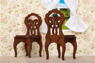 ЯиГрушка Мебель для кукол Стул 2 шт, цвет коричневый 2