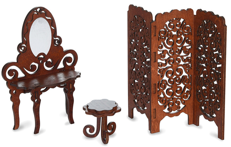 Одним прекрасным утром Мебель для кукол Будуар