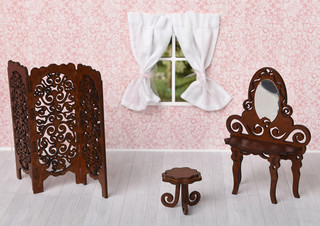 Одним прекрасным утром Мебель для кукол Будуар 2