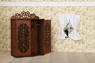 ЯиГрушка Мебель для кукол Шкаф для спальни, цвет коричневый 4