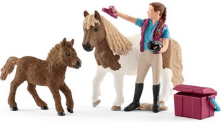 Schleich Игровой набор Конюх с шотландским пони 42362 1
