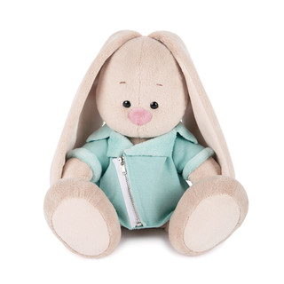 Зайка Ми в голубой меховой курточке, 18 см 1