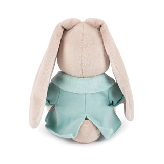 Зайка Ми в голубой меховой курточке, 18 см 2