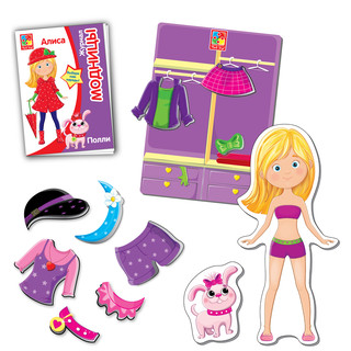 Магнитная игра-одевашка 'Модницы' Vladi Toys 2