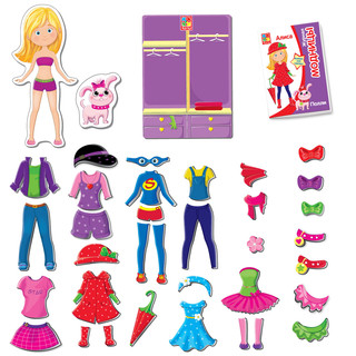 Магнитная игра-одевашка 'Модницы' Vladi Toys 4