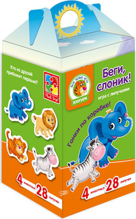 Vladi Toys Игра с липучками Беги, слоник!