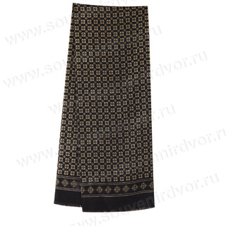 Павлопосадское кашне ' Домино' 100% шерсть 140-27, артикул KW756-000001 2