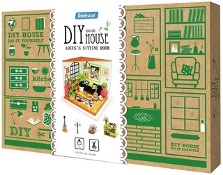 Румбокс 'Гостиная' Интерьерный конструктор Robotime DG106 10