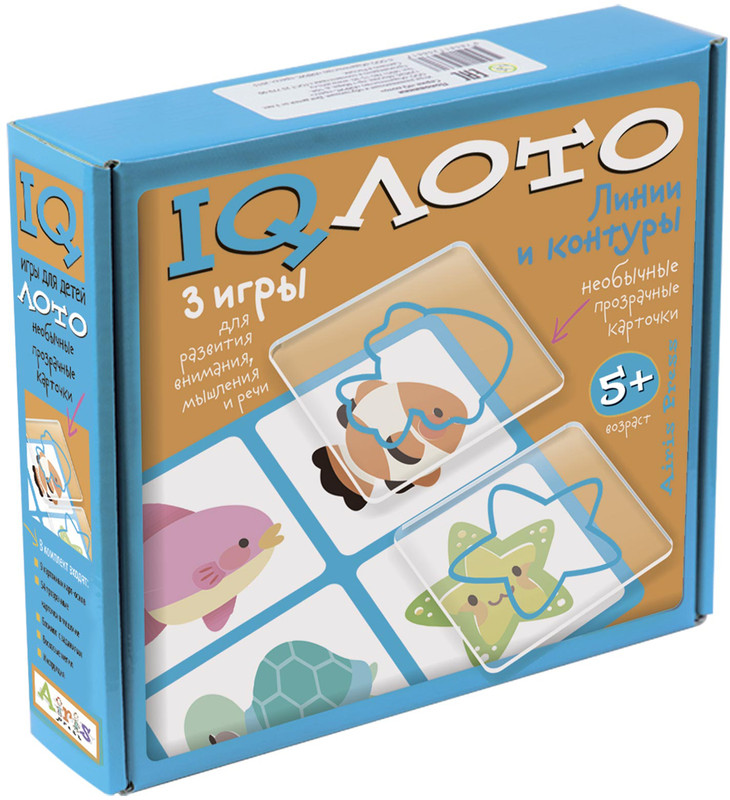 IQ Лото. Линии и контуры 3 в 1