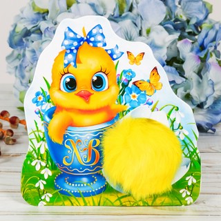 Пасхальный пушистик на кольце «ХВ» 1