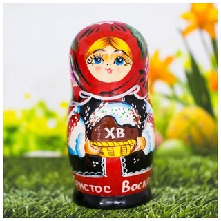 Матрёшка 'С Красной Пасхой!' 15 см, 5 куколок 5