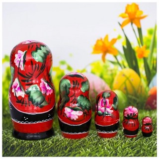 Матрёшка 'С Красной Пасхой!' 15 см, 5 куколок 3