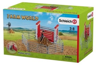 Schleich Игровой набор Родео с ковбоем, быком, аксессуарами 41419 5