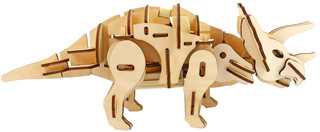Play Wood Деревянный механизированный конструктор Трицератопс 5