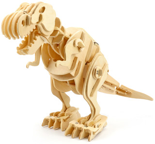 Play Wood Деревянный механизированный конструктор Тираннозавр. PW1101 1