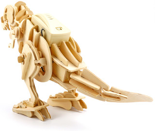 Play Wood Деревянный механизированный конструктор Тираннозавр. PW1101 3