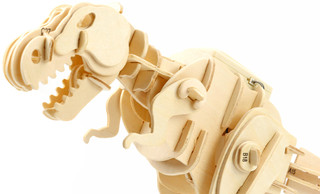 Play Wood Деревянный механизированный конструктор Тираннозавр. PW1101 4