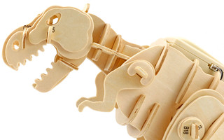 Play Wood Деревянный механизированный конструктор Тираннозавр. PW1101 5