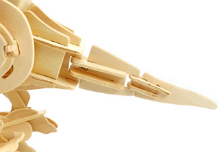 Play Wood Деревянный механизированный конструктор Тираннозавр. PW1101 7