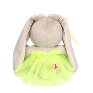 Зайка Ми в ярко-зеленой юбочке «фонарик» 15 см 2