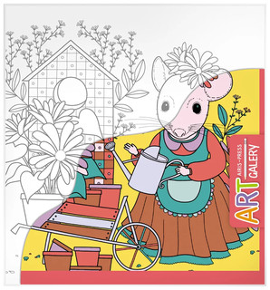 Основа для творчества 'Мышка в саду'