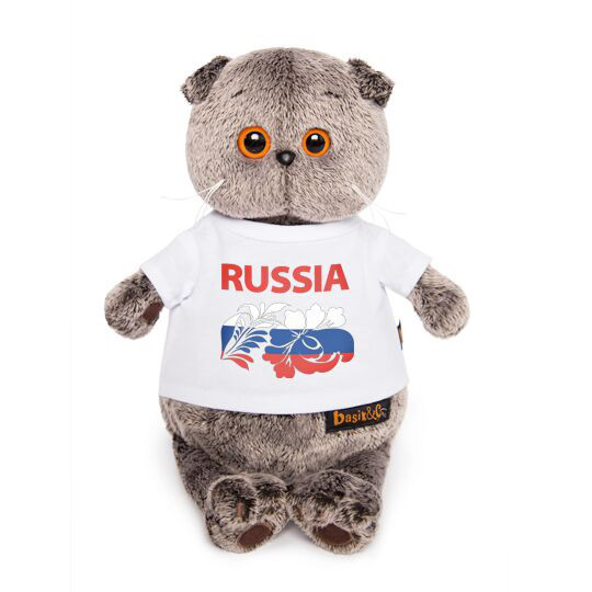 Басик  в футболке с принтом 