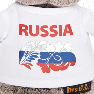 Басик  в футболке с принтом 