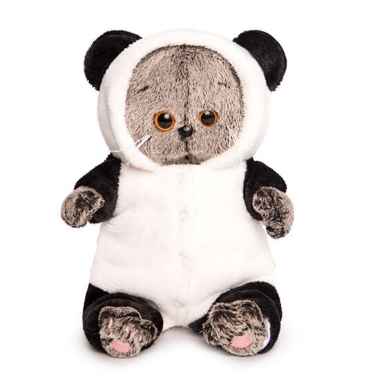 Басик Baby в комбинезоне панда 20 см