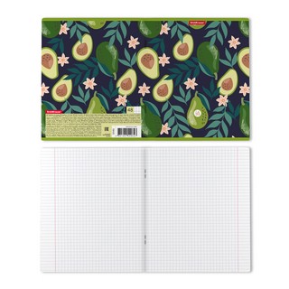 Тетрадь 48 листов, клетка, на скрепке, мелованная обложка, в ассортименте, ErichKrause 2