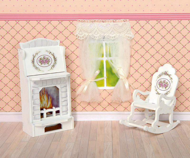 Набор мебели для кукол ЯиГрушка 'Камин и кресло-качалка', 59409, 2 предмета Одним прекрасным утром